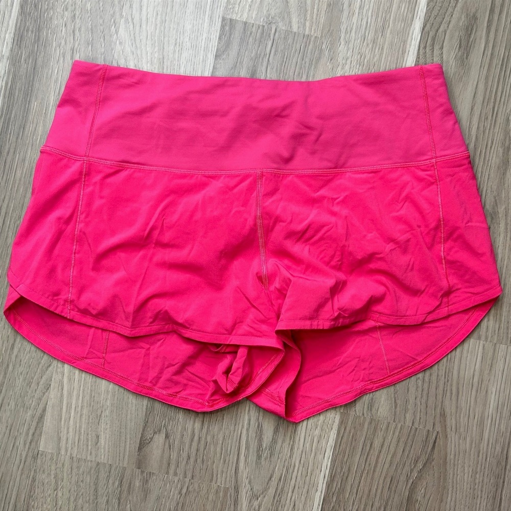 Lululemon Barbiecore Speed Up Running Shorts Size 8 Pink Gorpcore Athleisure